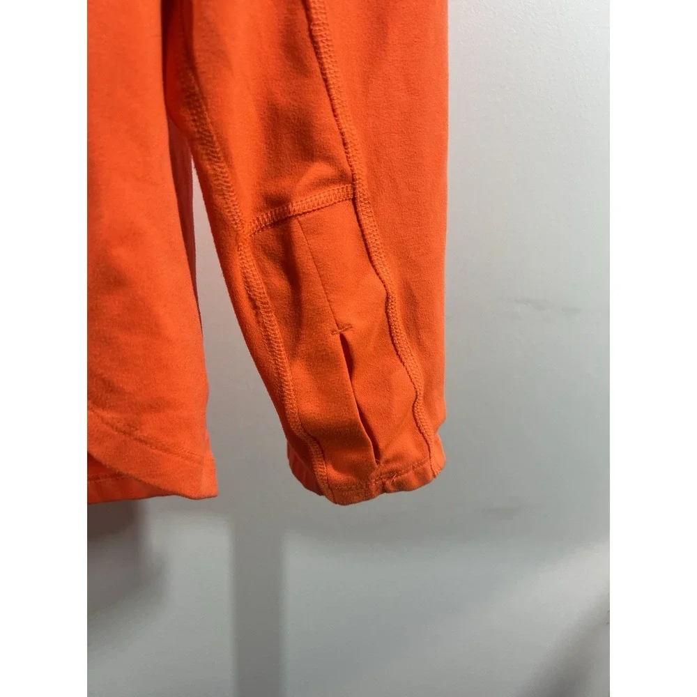 Nike Dri-FIT Running 1/4 Zip Pullover Mens Large Orange Long Sleeve 504606-853